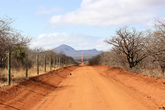 Straße in Kenia