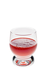 pouring a glass of tomato juice