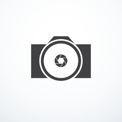 Vector photo camera icon