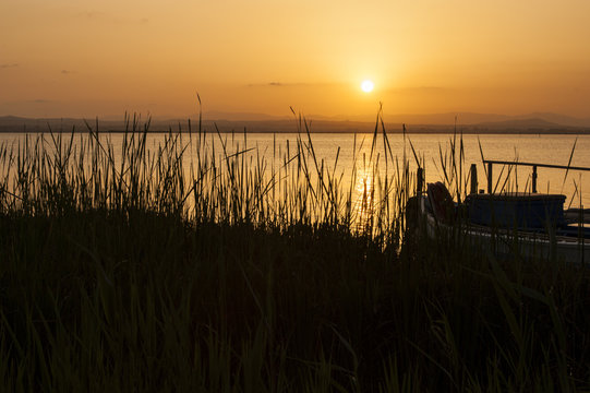 La Albufera de Valencia al atardecer