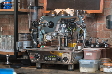 A professional espresso coffee maker