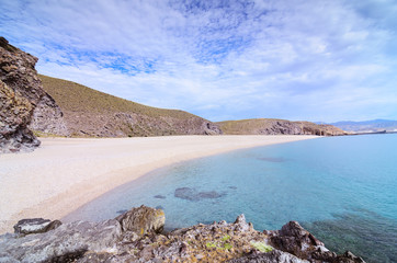 Los Muertos beach in Cabo de Gata Nijar Natural Park - 131026556