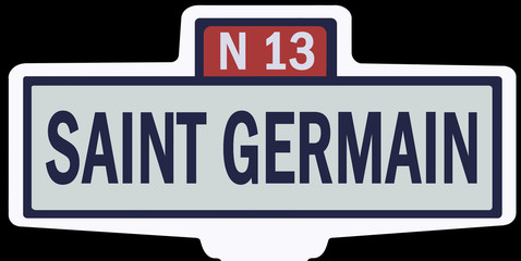 SAINT GERMAIN - Ancien panneau entrée d'agglomération