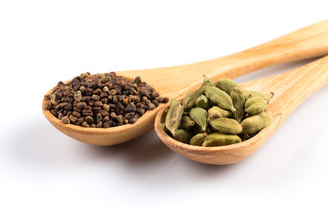cardamom isolated on white
