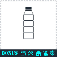 Bottle icon flat