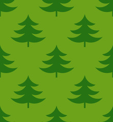 Green Christmas trees pattern