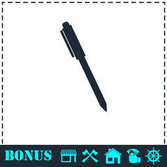 Pen icon flat