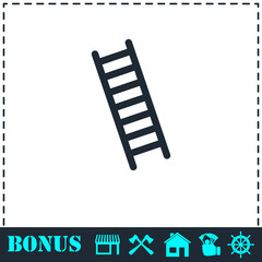 Ladder icon flat