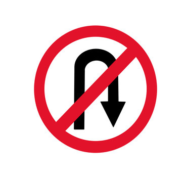 No U-Turn sign