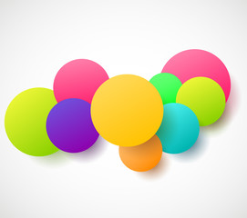 Abstract colourful circles. Vector