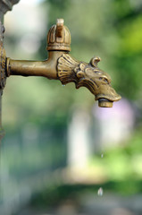 Drachenköpfiger Wasserhahn