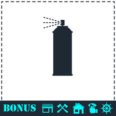 Spray icon flat