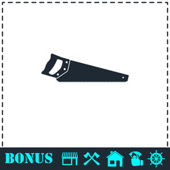 Saw icon flat