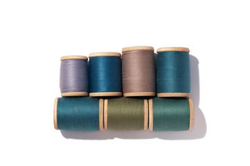 Spool of thread isolated on white background