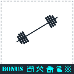 Free flex gear crossbar icon flat