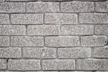 Gray brick wall for background and texture