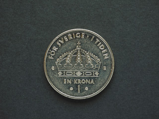 1 Swedish Krona (SEK) coin