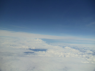 Naklejka premium Above the clouds