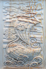 Carving on the machine with numerical control