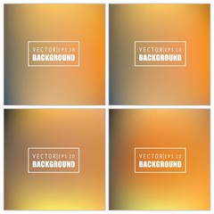 Fototapeta premium Abstract Creative concept vector multicolored blurred background set. For Web and Mobile Applications, art illustration template design, business infographic and social media, modern decoration