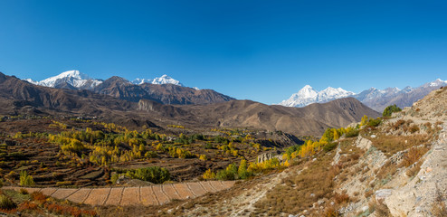 Mountain landscape in autumn.