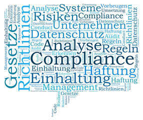 Compliance word cloud