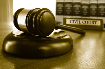 Civil court gavel