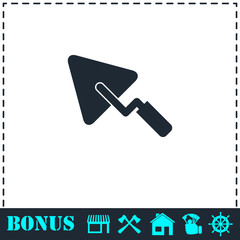 Trowel icon flat