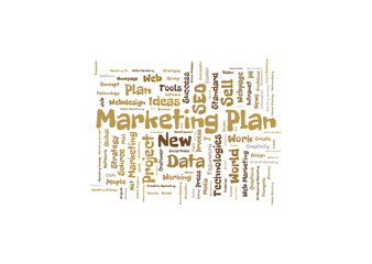 Marketing plan word cloud