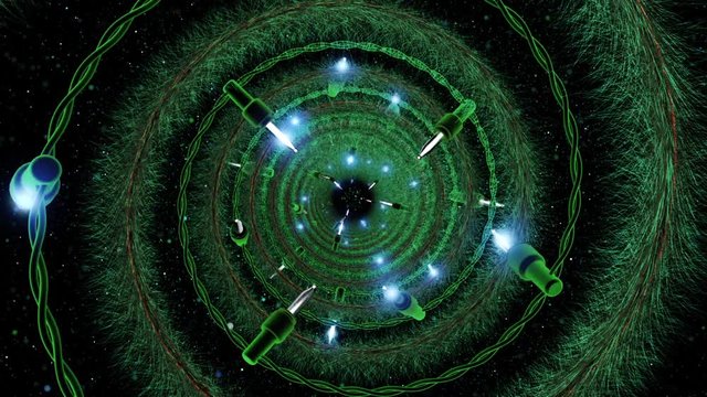 Holiday Garland VJ Loop - cool holiday animation of firtree and blinking garland lights that make your celebration more fun and brighter!