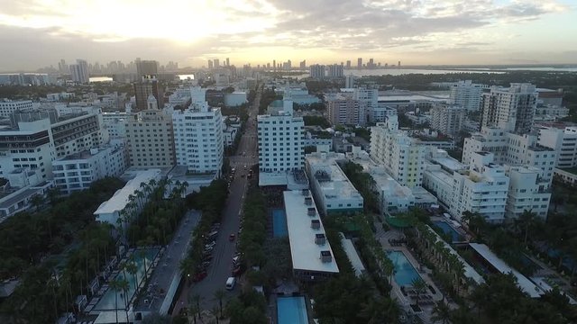 Drone Miami Beach Hotels Lateral