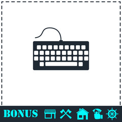 Keyboard icon flat