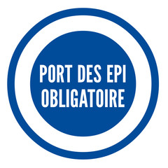 Symbole port des EPI obligatoire