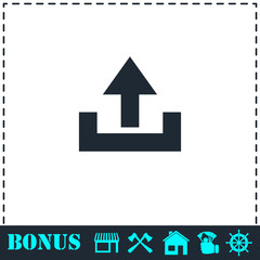 Upload icon flat