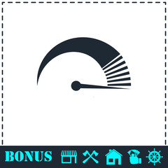 Speed icon flat