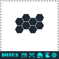 Honeycomb icon flat