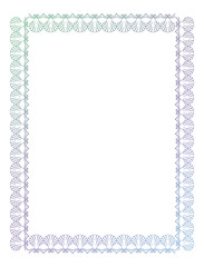 Beautiful frame with seashells silhouettes.