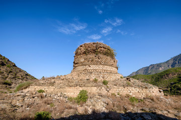 Fototapeta premium Buddhist Stupa- Swat Pakistan