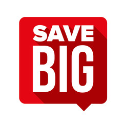 Save Big speech bubble vector