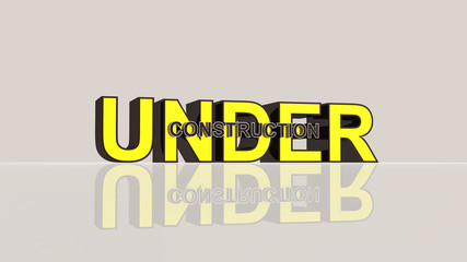 under construction 3d rendering