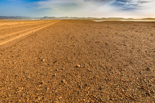 Hamada desert near Ouarzazate in Morocco