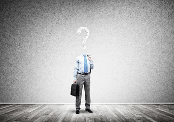 Obraz premium He is always thinking about money