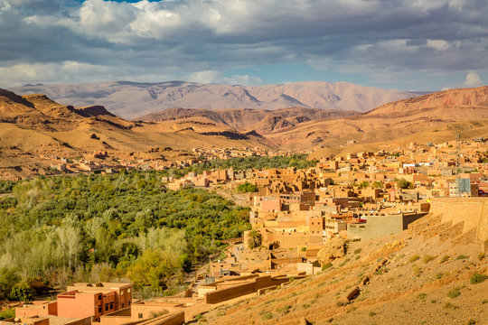 Valley of the city Boumalne Dades, Morocco