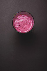 Blueberry smoothie with fresh berries