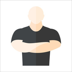 Security man vector illustration.