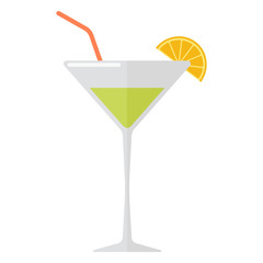 Margarita cocktail vector illustration.