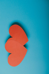 Red paper Valentines Day heart