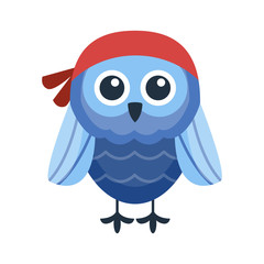 Cartoon owl vector isolated