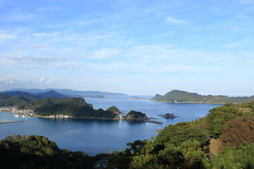 冬の道の駅南郷からの眺め　日南市