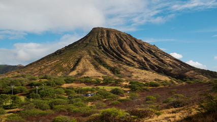 Fototapeta na wymiar Koko Head Crater on Oahu Island, Hawaii
